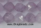 CNA764 15.5 inches 12mm faceted nuggets light lavender amethyst beads