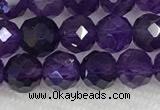 CNA774 15.5 inches 6mm faceted round amethyst gemstone beads