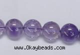 CNA803 15.5 inches 10mm round natural light amethyst beads