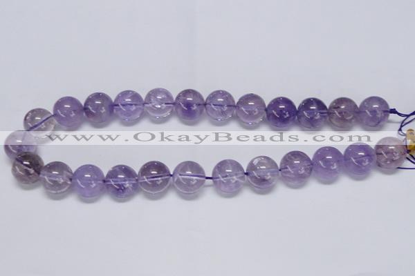 CNA803 15.5 inches 10mm round natural light amethyst beads