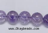 CNA804 15.5 inches 12mm round natural light amethyst beads