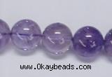 CNA806 15.5 inches 16mm round natural light amethyst beads