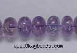 CNA811 15.5 inches 10*14mm rondelle natural light amethyst beads