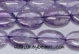 CNA831 15.5 inches 12*16mm oval natural light amethyst beads