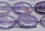 CNA834 15.5 inches 18*25mm oval natural light amethyst beads