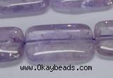 CNA855 15.5 inches 20*30mm rectangle natural light amethyst beads