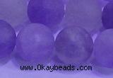 CNA916 15.5 inches 16mm round matte amethyst gemstone beads