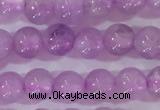 CNA950 15.5 inches 4mm round natural lavender amethyst beads