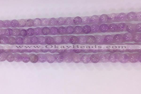 CNA951 15.5 inches 5mm round natural lavender amethyst beads