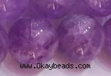 CNA959 15.5 inches 18mm round natural lavender amethyst beads