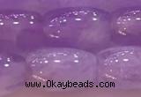 CNA975 15.5 inches 8*12mm drum natural lavender amethyst beads