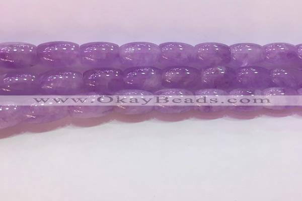 CNA975 15.5 inches 8*12mm drum natural lavender amethyst beads