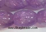 CNA977 15.5 inches 12*16mm drum natural lavender amethyst beads