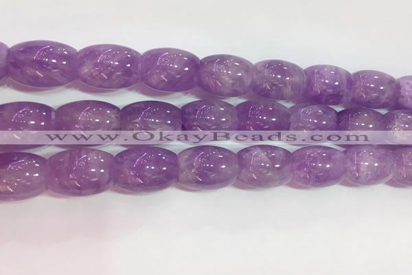 CNA978 15.5 inches 13*18mm drum natural lavender amethyst beads