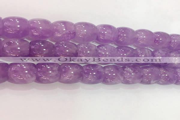 CNA982 15.5 inches 16*16mm drum natural lavender amethyst beads