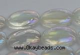 CNC218 15.5 inches 18*25mm oval AB-color white crystal beads