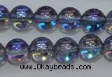 CNC301 15.5 inches 6mm round AB-color white crystal beads