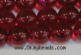 CNC414 15.5 inches 12mm round dyed natural white crystal beads