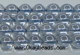 CNC509 15.5 inches 6mm round dyed natural white crystal beads