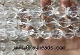 CNC806 14*18mm - 18*20mm faceted nuggets white crystal beads