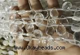 CNC844 Top drilled 10*14mm faceted briolette white crystal beads