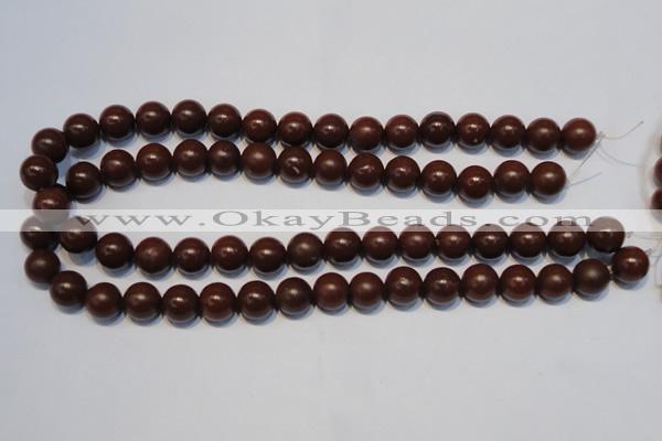 CNE08 15.5 inches 6mm round red stone needle beads wholesale