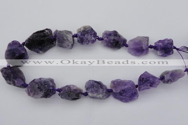 CNG1006 15.5 inches 15*25mm - 25*30mm nuggets dogtooth amethyst beads