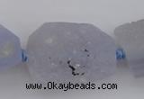 CNG1018 15.5 inches 18*25mm - 25*35mm nuggets blue chalcedony beads