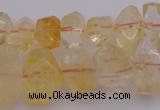 CNG1020 15.5 inches 8*12mm - 12*16mm faceted nuggets citrine beads