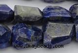 CNG1088 15.5 inches 15*20mm - 18*25mm faceted nuggets lapis lzuli beads