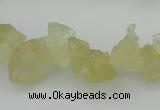 CNG1116 15.5 inches 8*12mm - 13*18mm nuggets lemon quartz beads