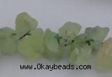 CNG1120 15.5 inches 8*12mm - 13*18mm nuggets green rutilated quartz beads