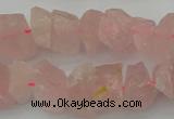 CNG1132 15.5 inches 8*12mm - 13*18mm nuggets rose quartz beads