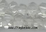 CNG1150 15.5 inches 10*14mm - 15*20mm faceted nuggets white crystal beads