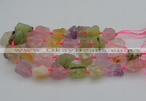 CNG1167 15.5 inches 15*25mm - 25*30mm nuggets mixed quartz beads