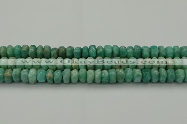 CNG1183 15.5 inches 6*14mm - 8*14mm nuggets amazonite beads