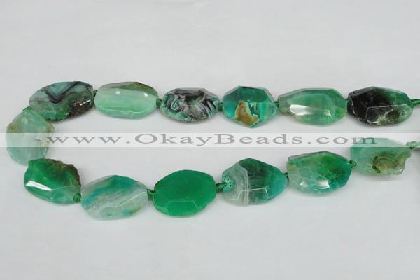 CNG1204 15.5 inches 20*30mm - 25*35mm freeform agate beads