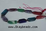 CNG1225 15.5 inches 18*30mm - 20*45mm freeform agate beads