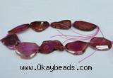 CNG1231 15.5 inches 25*35mm - 35*45mm freeform agate beads