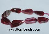 CNG1232 15.5 inches 25*40mm - 32*55mm freeform agate beads