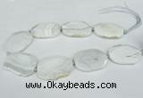 CNG1242 15.5 inches 30*40mm - 40*50mm freeform agate beads