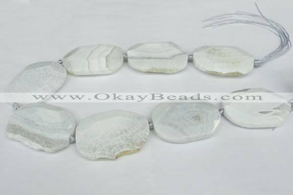 CNG1242 15.5 inches 30*40mm - 40*50mm freeform agate beads