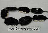 CNG1249 15.5 inches 35*40mm - 45*50mm freeform agate beads