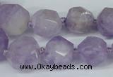 CNG1305 15.5 inches 8mm - 18mm faceted nuggets lavender amethyst beads