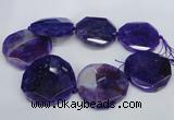 CNG1345 15.5 inches 52*55mm faceted freeform agate beads