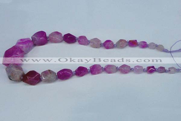 CNG1357 15.5 inches 8*10mm - 20*25mm faceted nuggets agate beads