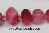 CNG1365 15.5 inches 8*12mm - 22*30mm faceted nuggets agate beads