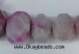 CNG1366 15.5 inches 8*12mm - 22*30mm faceted nuggets agate beads