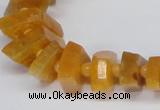 CNG1400 15.5 inches 10*15mm - 12*22mm nuggets agate gemstone beads