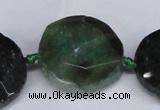 CNG1407 15.5 inches 20*25mm - 30*35mm faceted freeform agate beads